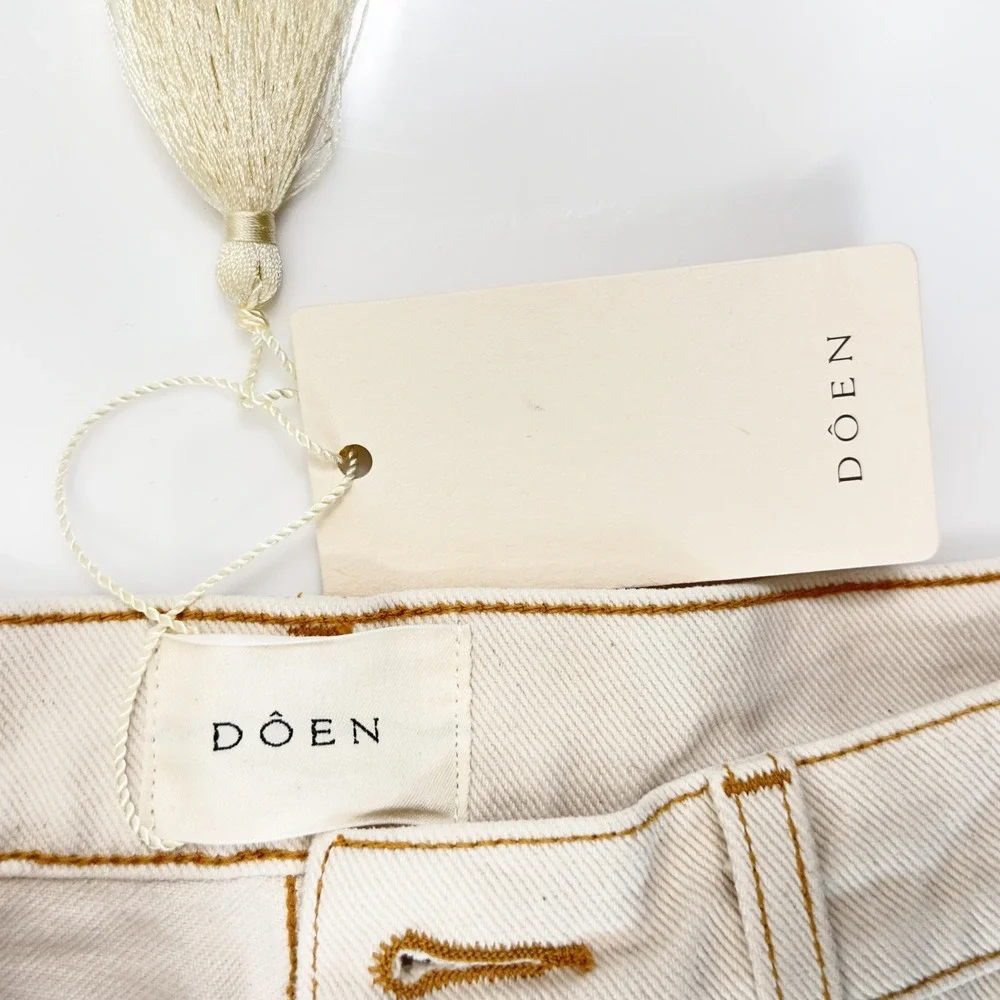 DÔEN Diana High-Rise Jean in Cream‎ – Size 28